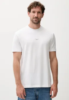 Marc O'Polo tricou din bumbac culoarea alb, cu imprimeu, 5000006275 imagine