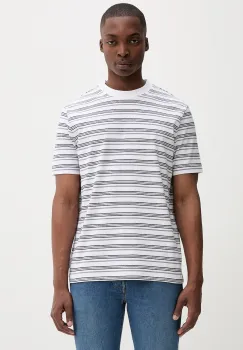 Marc O'Polo tricou din bumbac culoarea alb, cu imprimeu, 5000006592 imagine