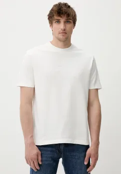 Marc O'Polo tricou din bumbac culoarea bej, uni, 5000005440 imagine