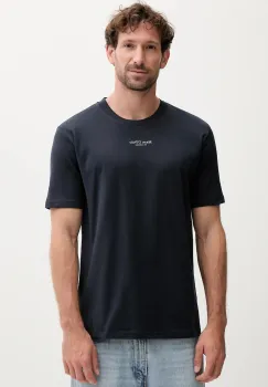 Marc O'Polo tricou din bumbac culoarea bleumarin, cu imprimeu, B21201251382 imagine