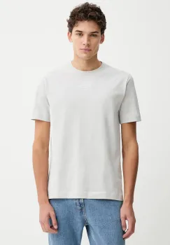 Marc O'Polo tricou din bumbac culoarea gri, cu imprimeu, 620201251382 imagine