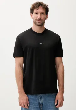 Marc O'Polo tricou din bumbac culoarea negru, cu imprimeu, 5000006275 imagine