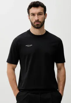 Marc O'Polo tricou din bumbac culoarea negru, cu imprimeu, 524206451260 imagine