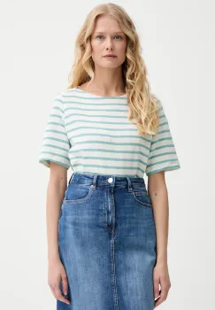 Marc O'Polo tricou din bumbac culoarea turcoaz, 516204051243 imagine