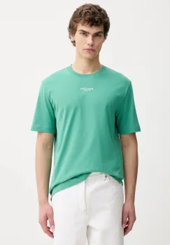 Marc O'Polo tricou din bumbac culoarea verde, cu imprimeu, 620201251382 imagine