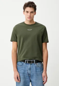 Marc O'Polo tricou din bumbac culoarea verde, cu imprimeu, 620201251382 imagine