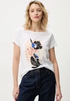 Marc O'Polo tricou din bumbac femei, culoarea alb, 503206751431 imagine