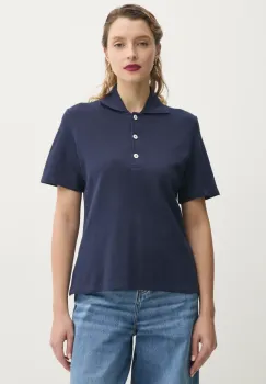 Marc O'Polo tricou din bumbac femei, culoarea albastru marin, 502209453015 imagine