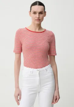 Marc O'Polo tricou din bumbac femei, culoarea rosu, 503219651101 imagine