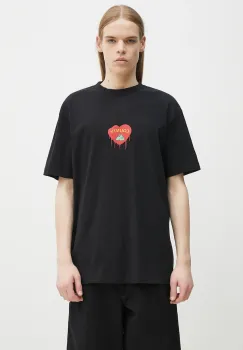 Marcelo Burlon tricou din bumbac Bunny Heart Basic T-Shirt Black Red barbati, culoarea negru, cu imprimeu, CMAA056S25JER0051025 imagine