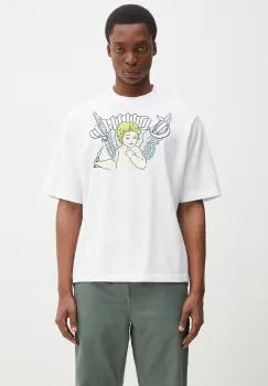 Marcelo Burlon tricou din bumbac County Angel Boxy T-Shirt White Multicol barbati, culoarea alb, cu imprimeu, CMAA05AS25JER0020184 imagine