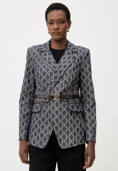 Marciano by Guess sacou cu doua randuri de nasturi pentru femei, din denim LIAN imagine