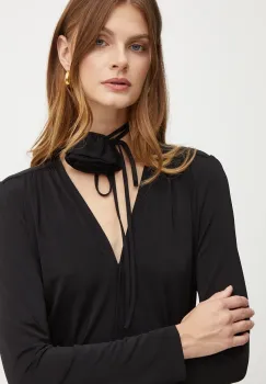 Marella bluza femei, culoarea negru, neted, 2423946102200 imagine