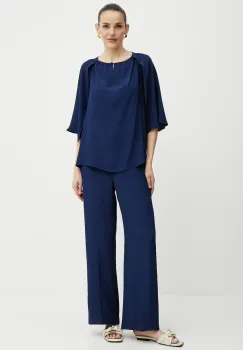 Marella bluza si pantaloni Emme by Marella culoarea bleumarin, 2515211022200 imagine