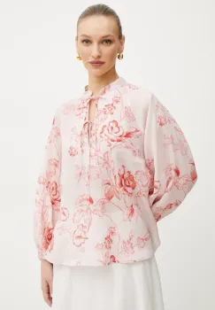 Marella camasa VITERBO femei, culoarea roz, cu imprimeu, 2513111152200 imagine