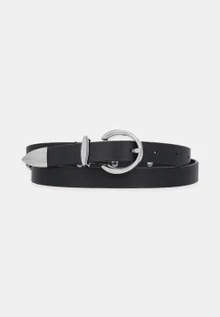 Marella curea de piele MARIO femei, culoarea negru, 2513501046200 imagine