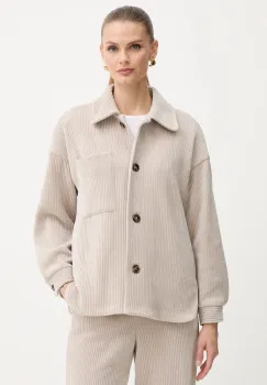 Marella geaca din velur Emme by Marella culoarea bej, de tranzitie, oversize, 2525916032200 imagine