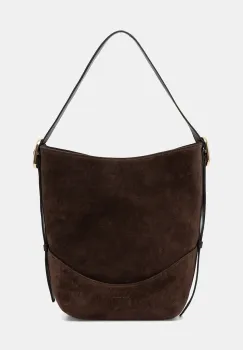 Marella geanta de mana din piele intoarsa MLAZEBRA imagine