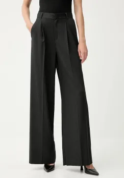 Marella pantaloni Emme by Marella culoarea gri, lat, high waist, 2525136151200 imagine