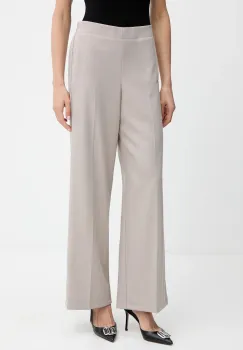 Marella pantaloni Emme by Marella culoarea maro, drept, high waist, 2525136141200 imagine