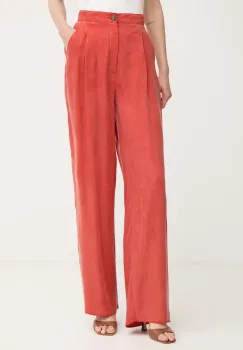 Marella pantaloni pentru femei, cu lyocell Emme by Marella imagine
