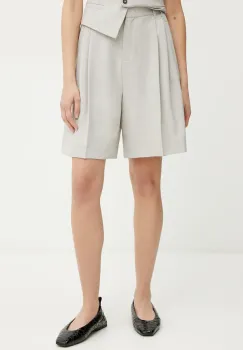Marella pantaloni scurti WALK femei, culoarea bej, modelator, high waist, 2513141021200 imagine