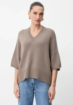 Marella pulover de lana culoarea maro, 2523366404200 imagine