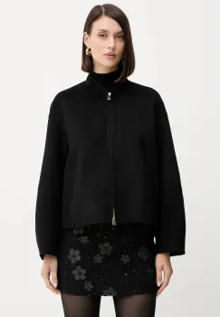 Marella pulover de lana culoarea negru, cu turtleneck, 2523366254200 imagine