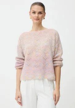 Marella pulover din amestec de lana Emme by Marella culoarea roz, 2525366282200 imagine