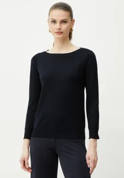 Marella pulover Emme by Marella femei, culoarea albastru marin, light, 2515361041200 imagine