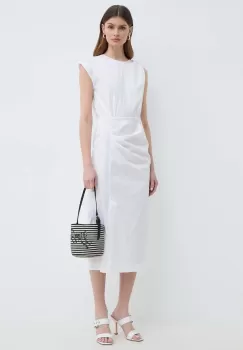 Marella rochie culoarea alb, midi, drept, 2413221122200 2413220000000 imagine