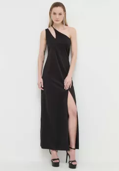 Marella rochie culoarea negru, maxi, drept imagine