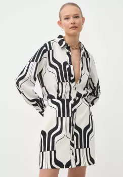 Marella rochie culoarea negru, mini, drept, 2413221093200 imagine