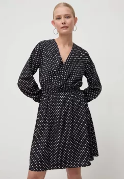 Marella rochie culoarea negru, mini, evazati imagine