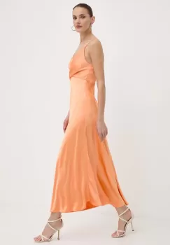 Marella rochie culoarea portocaliu, maxi, evazati, 2413221502200 imagine