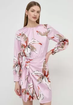 Marella rochie culoarea roz, mini, evazati imagine