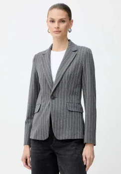 Marella sacou Emme by Marella culoarea gri, un singur rand de nasturi, cu imprimeu, 2525916072200 imagine