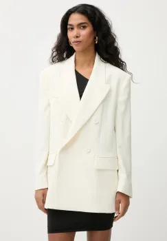 Marella sacou MLTFERVORE culoarea bej, cu doua randuri de nasturi, uni, 2613041093200 imagine