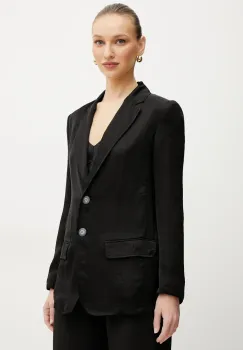 Marella sacou SELZ culoarea negru, un singur rand de nasturi, uni, 2513041085200 imagine