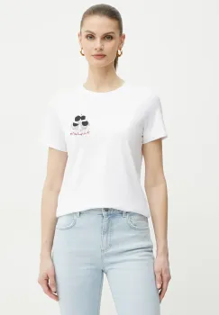 Marella tricou din bumbac CAUCASO femei, culoarea alb, 2513971054200 imagine