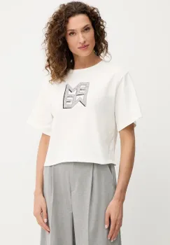 Marella tricou din bumbac Emme by Marella culoarea bej, 2525976021200 imagine