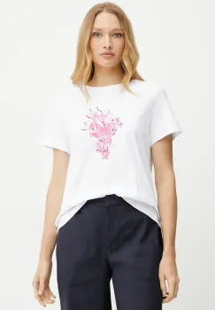 Marella tricou din bumbac Emme by Marella femei, culoarea alb, 2515971042200 imagine