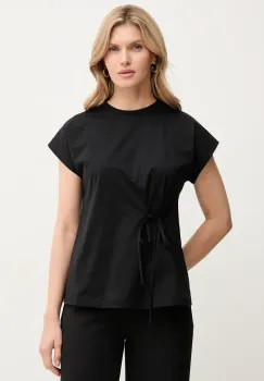 Marella tricou din bumbac TIMO femei, culoarea negru, 2513941052200 imagine