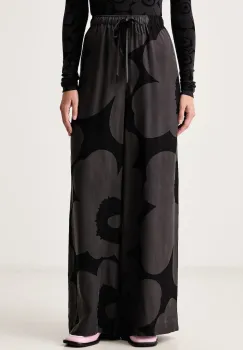 Marimekko  pantaloni wide leg pentru femei cu lyocell imagine