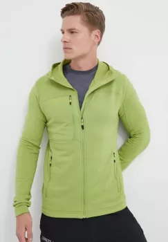 Marmot hanorac Preon culoarea verde, cu gluga, neted imagine