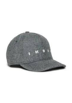 Marni sapca de baseball pentru copii MF41U HAT culoarea gri, M01591 imagine