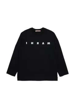 Marni tricou din bumbac MT291U T-SHIRT culoarea negru, cu imprimeu, M01603 imagine
