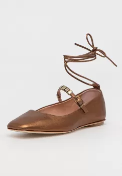 MAX&Co. balerini de piele culoarea maro, 2416521057200 imagine