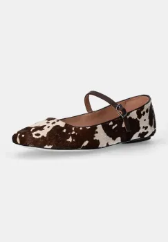 MAX&Co. balerini de piele culoarea maro, 2426526027200 imagine