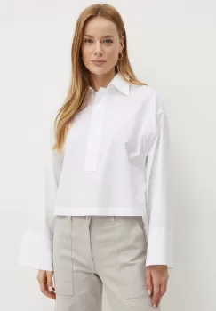 MAX&Co. bluza din bumbac femei, culoarea alb, 2426116051200 imagine